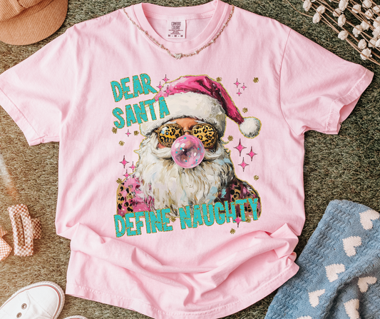 DEAR SANTA DEFINE NAUGHTY-DTF&UV