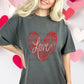 Love Heart Repeated Pink DTF