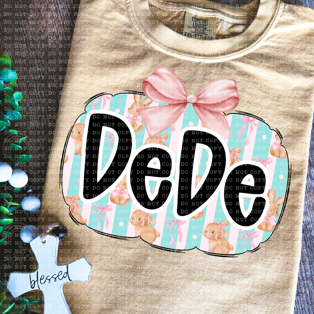 COQUETTE BUNNY NAMES(all in dropdown)-DTF