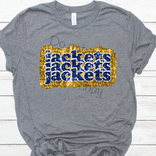 Jackets stacked sequin-DTF