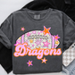 Football Pink Orange Stars Mascot (Dropdown)- DTF&UV