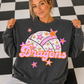 Volleyball Pink Orange Stars Mascot (Dropdown)- DTF&UV