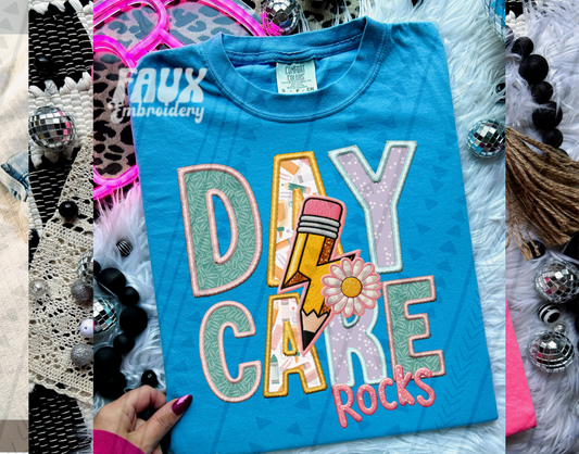 Daycare Rocks (pink)-DTF
