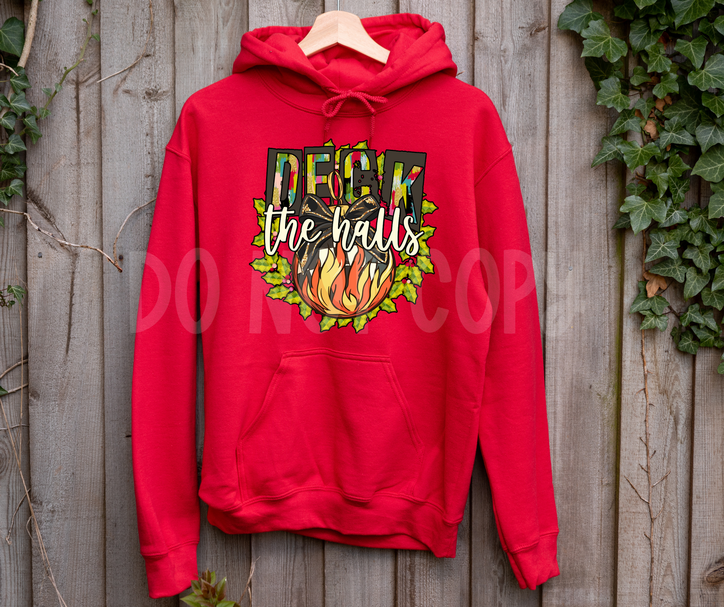 Deck the halls Green-DTF