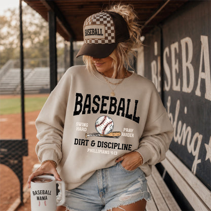 Dirt Discipline Baseball-DTF&UV