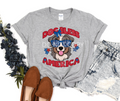 Dog Bless America Aussie-DTF