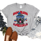 Dog Bless America Black Doodle-DTF