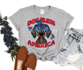 Dog Bless America Dachshund- DTF