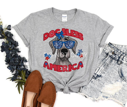 Dog Bless America Great Dane-DTF