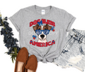 Dog Bless America Jack Russell-DTF