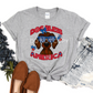 Dog Bless America Dachshund RED- DTF