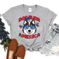 Dog Bless America Red Brown Huskie-DTF