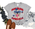 Dog Bless America Yellow Lab- DTF