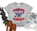 Dog Bless America Yorkie-DTF