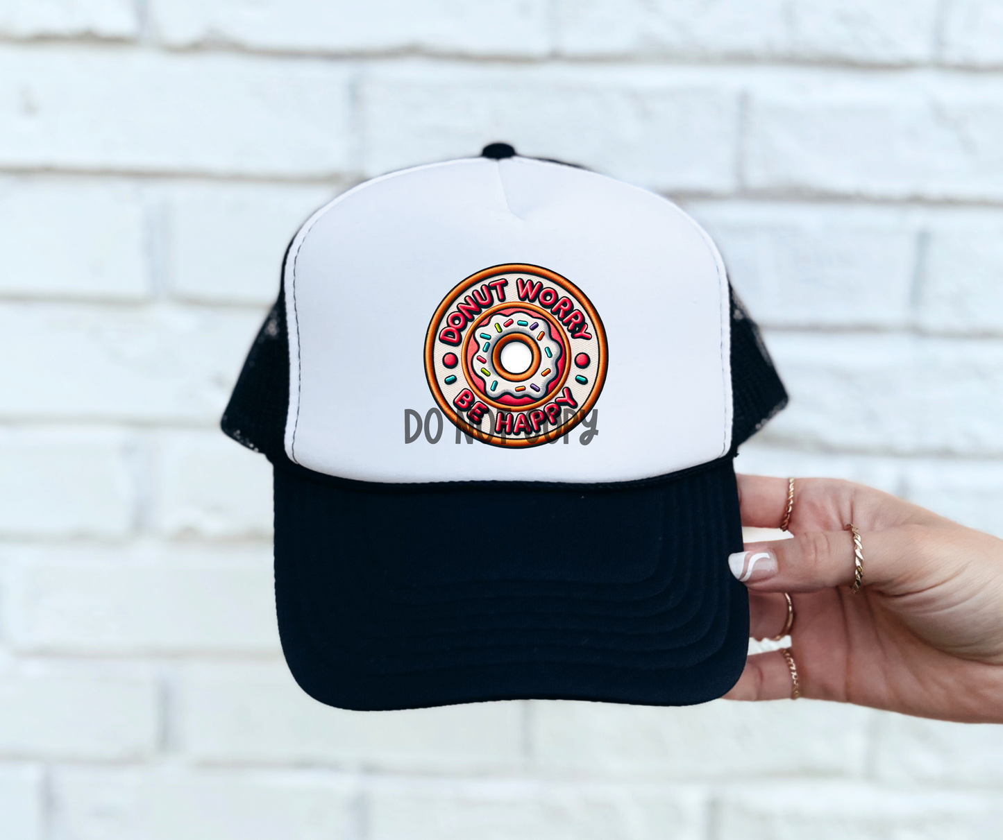 Donut worry Hat patch-DTF