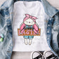 Hoppy Eater Pink Bunny -DTF