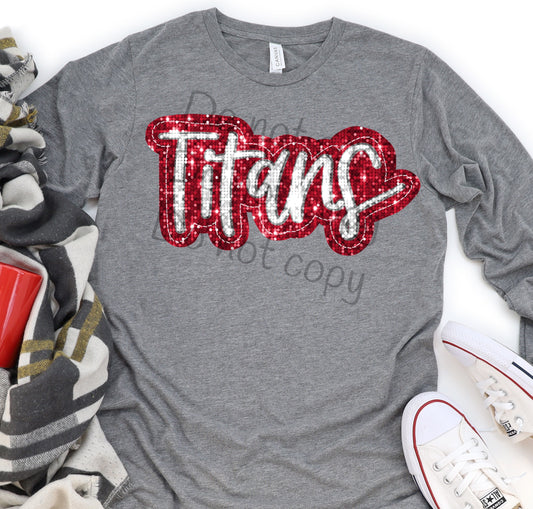 Titans sequin -DTF