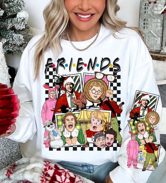 Christmas Movies Friends With Sleeve -DTF