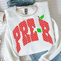Red with white polka dots GRADE-Pre K-DTF&UV