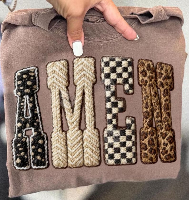 Amen faux knit-DTF&UV