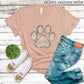 Paw Print Floral Doodle Loo - DTF