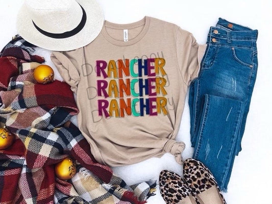 Rancher stitched-DTF
