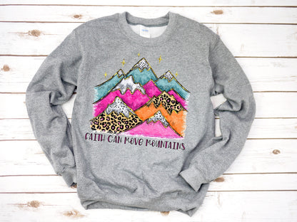 Faith can move mountains snow peak -DTF&UV