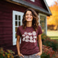 White lined gold tops pumpkins- DTF&UV