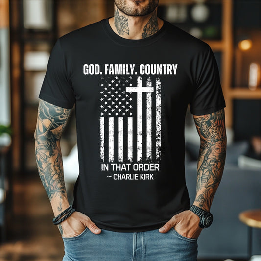 God Family Country- Charlie Kirk -DTF&UV