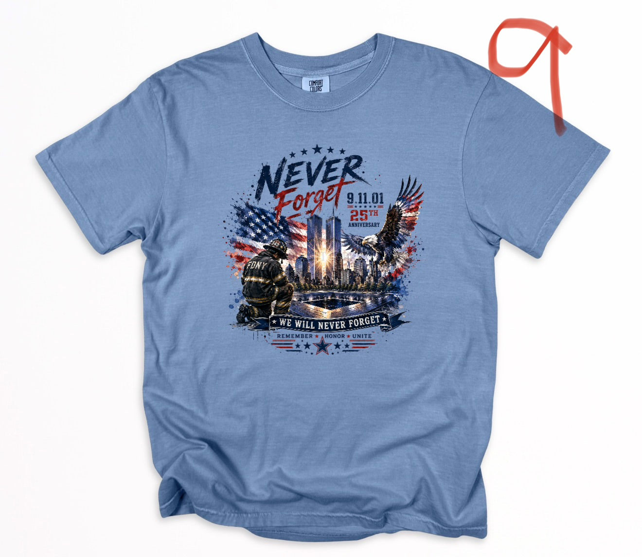 9/11 25th Anniversary (multiple options) -DTF&UV