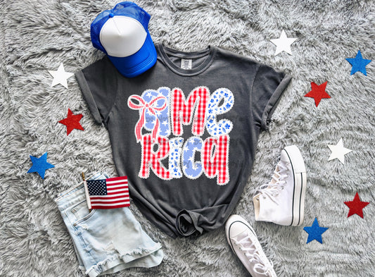 America with lace-DTF