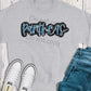 Panthers black royal sequin-DTF