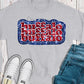Buffalo stacked sequin-DTF