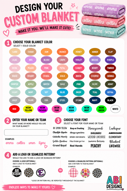 ABI custom Blanket -Pre Order