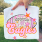 Football Pink Orange Stars Mascot (Dropdown)- DTF&UV