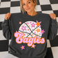 Basketball Pink Orange Stars Mascot (Dropdown)- DTF&UV