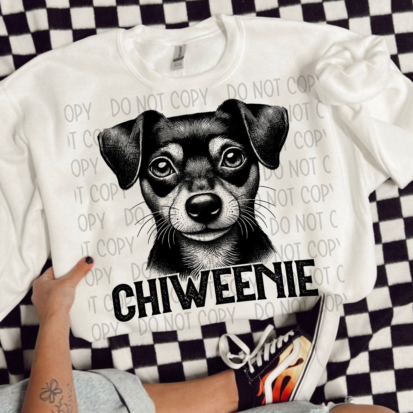 Chiweenie Portrait - DTF