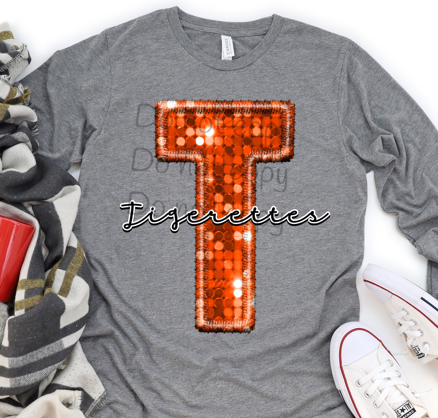T Tigerettes  sequin -DTF