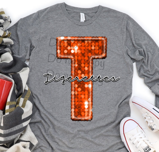 T Tigerettes  sequin -DTF