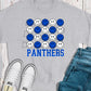 Panthers blue smiley-DTF