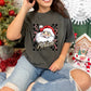 Believe Red Santa Checkered Faux Sequin -DTF