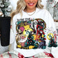 Nightmare Before Christmas Collage With Sleeve -DTF
