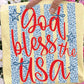 God Bless the USA blue leopard stripes-DTF&UV