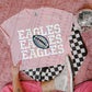 Eagles Football faux shimmer-DTF