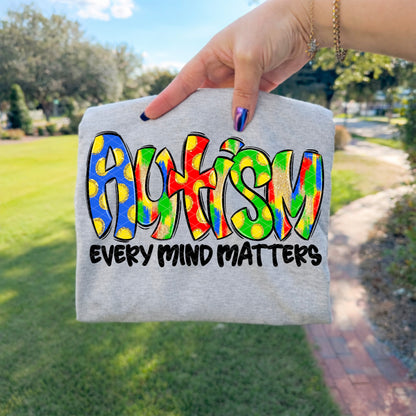Every Mind Matters Autism  -DTF&UV