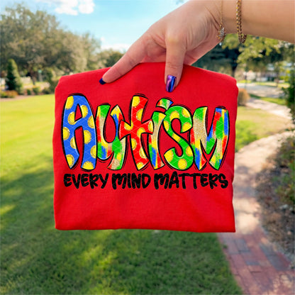 Every Mind Matters Autism  -DTF&UV