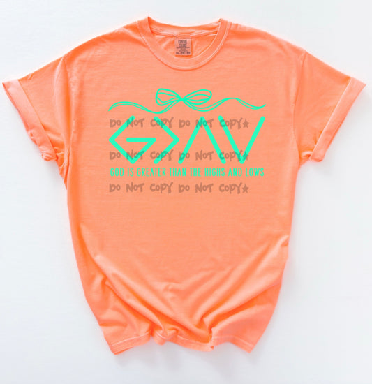 God is greater highs and Lows
(MINT) -DTF&UV