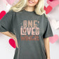 One Loved Wildcat Light Pink Distressed DTF