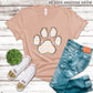 Striped Paw Print Doodle Loo - DTF