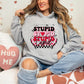 Stupid Cupid Stacked Pink- DTF
